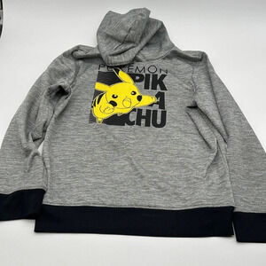 POKEMON PIKACHU Jumping Beans Youth Collectible Fleece Pullover Grey Size 12